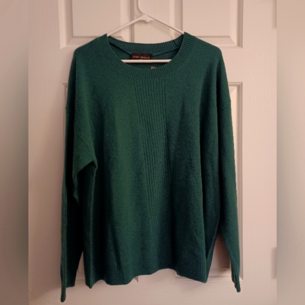 NWT Lane Bryant 100% Cashmere Emerald Green Sweater